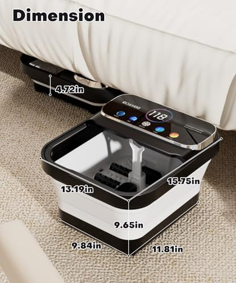 OOAMBB Collapsible Foot Spa Massager with Heat & Remote Control