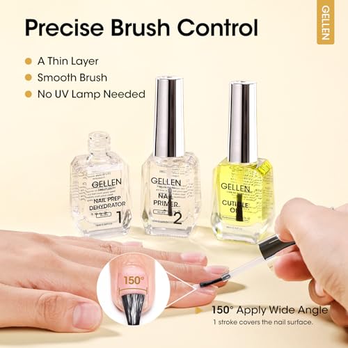 GELLEN Nail Dehydrator Primer & Cuticle Oil Set - 18ML
