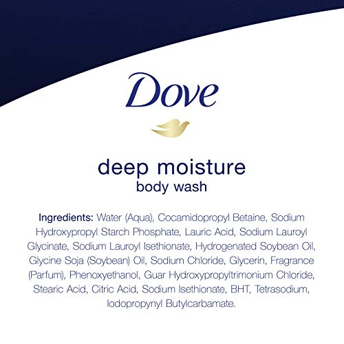 Dove Body Wash with Pump with Skin Natural Nourishers for Instantly Soft Skin and Lasting Nourishment Deep Moisture Cleanser That Effectively Washes Away Bacteria While Nourishing Your Skin 34 oz 3 Count