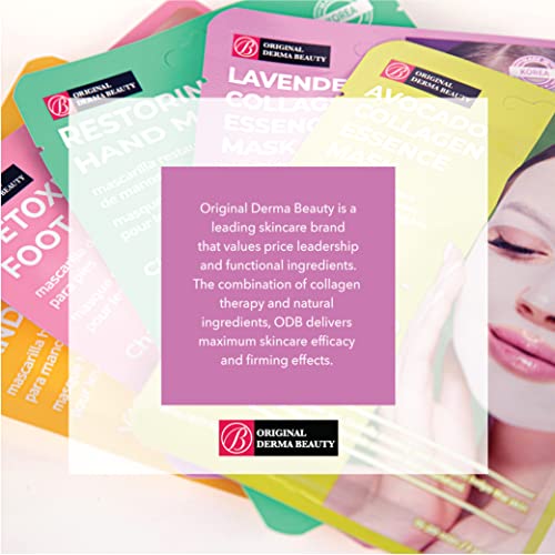 Innerest Original Derma Beauty Collagen Face Masks 24 PK Deep Moisturizing Jojoba Oil Face Mask Skin Care Sheet Masks Set for Beauty & Personal Care Korean Face Mask