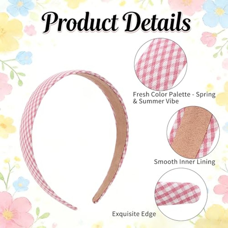 12-Pack Polka Dot & Solid Color Headbands for Girls & Women