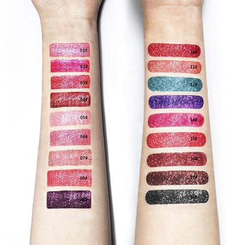 Glitter Liquid Lipstick Set - 3PC Diamond Shine Waterproof