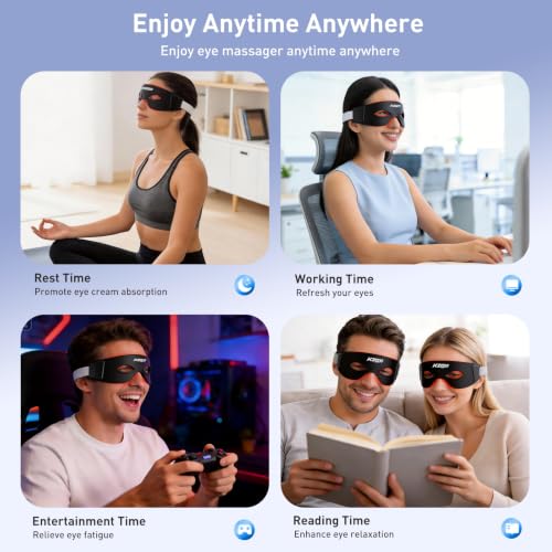 Red Light Therapy Glasses for Dark Circles & Puffiness - 4-in-1