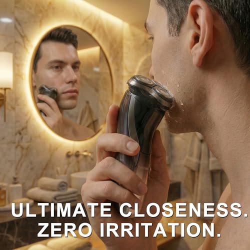 Kyroblade Electric Shaver for Men, 150-Min Runtime, 3D Rotary Razor