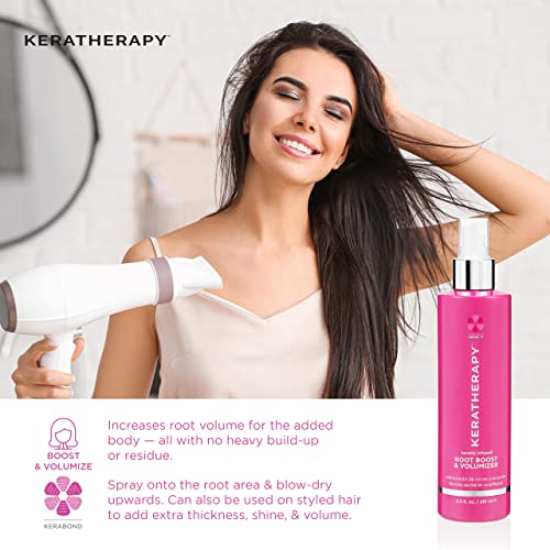 Keratherapy Keratin Infused Volume Root Boost and Volumizer Spray, 8.5 fl. oz., 251 ml - Root Booster for Hair Volume with Kerabond Technology, Hemp Seed Oil, Sea Kelp, & Hydrolyzed Silk