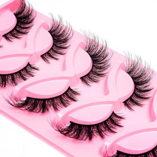 3D Wispy Faux Mink False Eyelashes - 5 Pairs