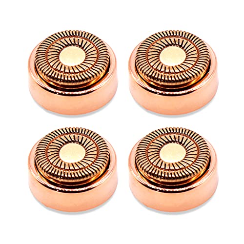 4 Count Facial Hair Remover Replacement Heads with 1 Cleaning Brush, for Flawless Finishing Touch Facial Hair Removal Tool for Women