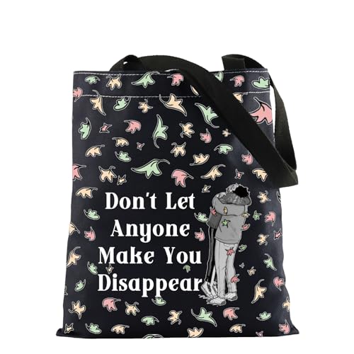 LGBTQ Gift Hi Leaves Tote Bag Spotify Inspired Gift Nick and Charlie Gifts BL Boys Love Gifts (disappear blk)