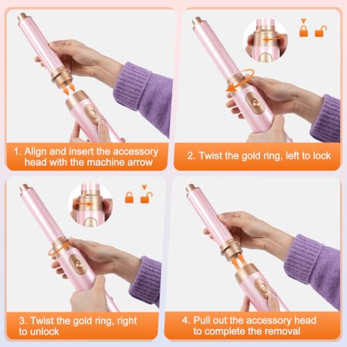 5-in-1 Hot Air Brush Set – Hair Dryer, Curler & Volumizer