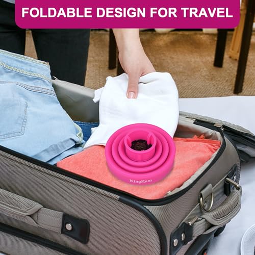 Collapsible Silicone Hair Dryer Diffuser - Pink