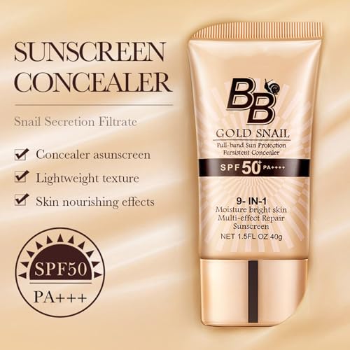 Snail BB Cream SPF 50 Tinted Moisturizer Foundation