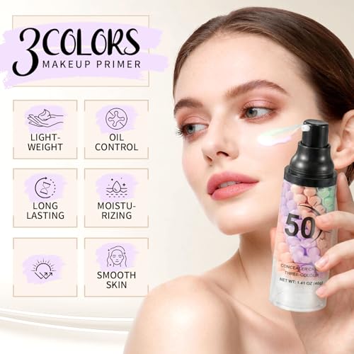 Color Correcting Primer SPF 50 PA+++ Sunscreen - 2pcs