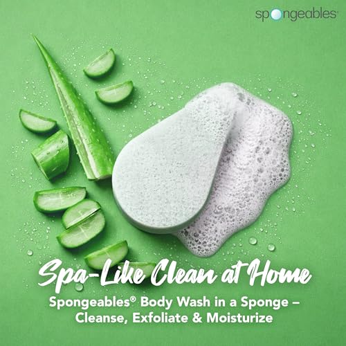 Anti-Cellulite Body Wash Sponge with Exfoliator, 20+ Washes
