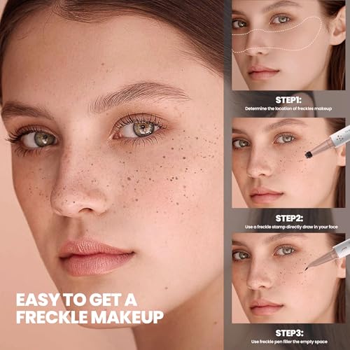 2-Pack Freckle Pen Set – Dual-Ended Microblading & Stamp, Waterproof 24HR