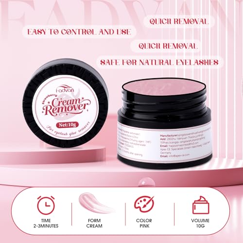 FADVAN Lash Extension Remover Cream 10g - Fast Dissolving