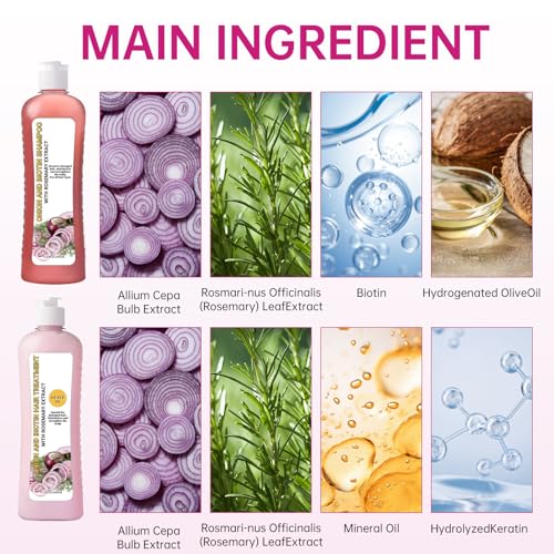 Onion Shampoo & Conditioner Set 15.22oz - Biotin Hair Care