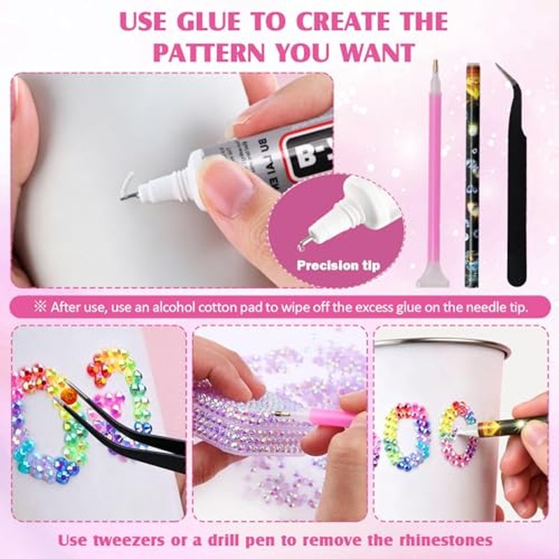 TGAHY 48000 Pcs Rhinestone Kit - 48 Colors 3mm Flatback Gems
