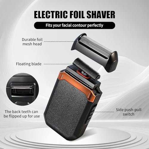 WMZR Gold Professional Hair Clipper Set with T-Shaped Sideburn Trimmer & Nose Hair Groomer
