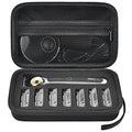 PAIYULE Travel Case Compatible with Gillette Heated Razor for Men, Starter Shave Kit Storage Holder for Blade Refills, Clipper Guards, Charging Dock and Accessories-Black(Box Only)
