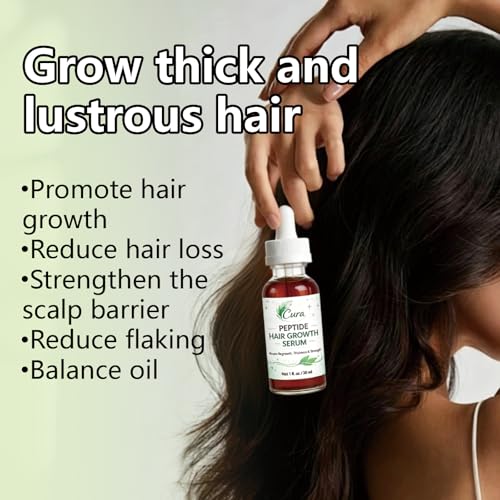 Cura Peptide Hair Growth Serum - Fuller Hair, 1 Fl Oz