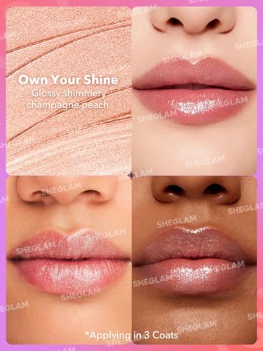 SHEGLAM Mirror Kiss High-Shine Jelly Lipstick - Hydrated & Smooth