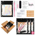Press On Nail Prep Kit – 20 Pre-Packaged Sets with Cuticle Tool & Glue