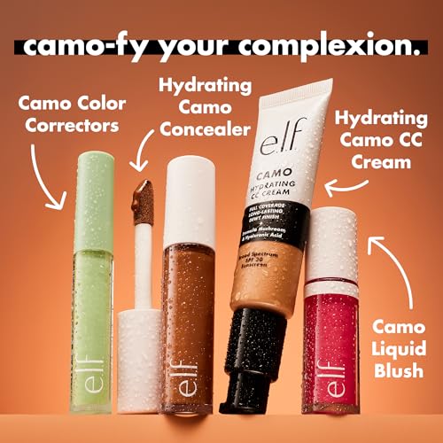 e.l.f. Hydrating Camo CC Cream SPF 30 - Full Coverage Foundation, Light 210N