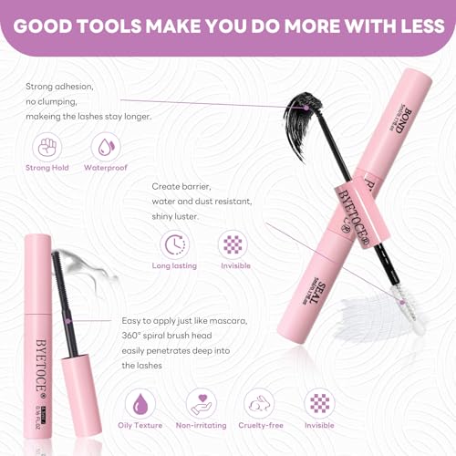 Lash Extension Kit 320Pcs Natural Wispy Eyelash Clusters 9-16MM 30D Fluffy Lashes Clusters Individual Fake Eyelashes Clusters Kit with Lash Bond and Seal, Lashes Extension DIY at Home