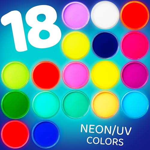 Blue Squid Neon Blue Water-Activated Face Paint 1oz