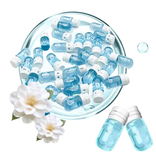 30Pcs Pore Blackhead Cleansing Oil, Camellia Oil Makeup Remover Capsule, Individually Speedy & Moisturizing & Gentle Face Cleanser, Mini Facial Cleanser, Travel Size Essential Makaup