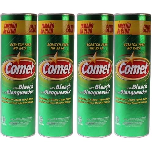 Comet Cleanser with Bleach 28 ounce,(Pack of 4)