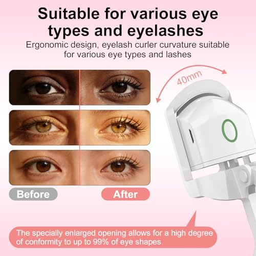 Heated Eyelash Curler with 24-Hour Curl | 2-Level Temperature