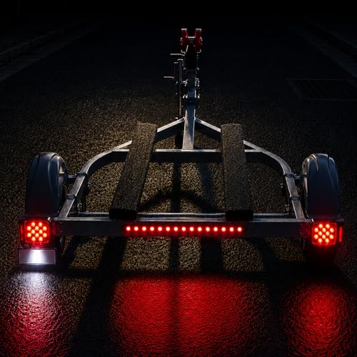 LIMICAR Submersible Boat Trailer Lights Kit - IP67 Waterproof 15-LED Brake & Turn Signals