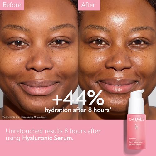 Caudalie VinoHydra Hyaluronic Acid Serum, Hydrating, Soothing, Dermatologically Tested & Vegan - 30 mL