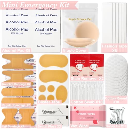 Wedding Emergency Beauty Kit with 45 Essentials & Makeup Brushes