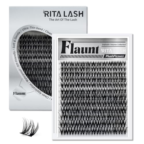 Flaunt Hybrid Lash Clusters - Wispy Volume, 8-18mm