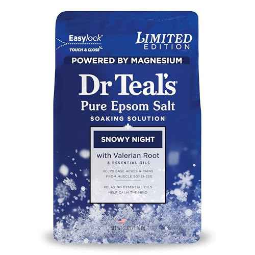 Dr Teal's Epsom Salt Magnesium Soak, Snowy Night, 3 lbs