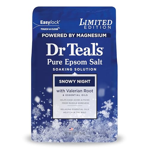 Epsom Salt Magnesium Soak with Essential Oils, 3 lbs - Snowy Night