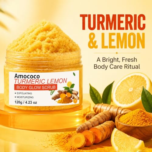 Turmeric Lemon Body Scrub 3-Pack - Brightening Exfoliator