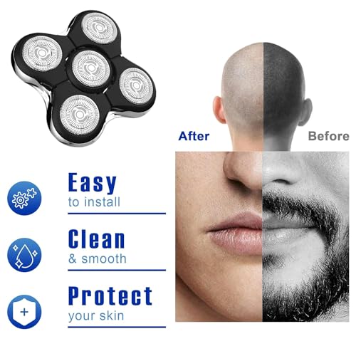 Pro Blades Shaver Replacement Head Compatible with Remington Balder Head Shaver Model XR7000,Stainless Steel Replacement Blades Precision Electric Shaving for Bald Men(1pack)