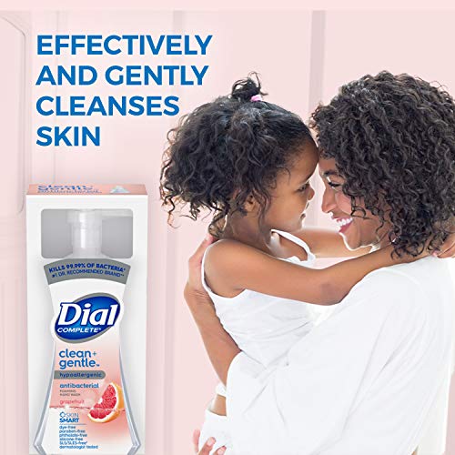 Dial Complete Antibacterial Foaming Hand Wash - Grapefruit Scent, 7.5 Fl Oz, Pack of 8