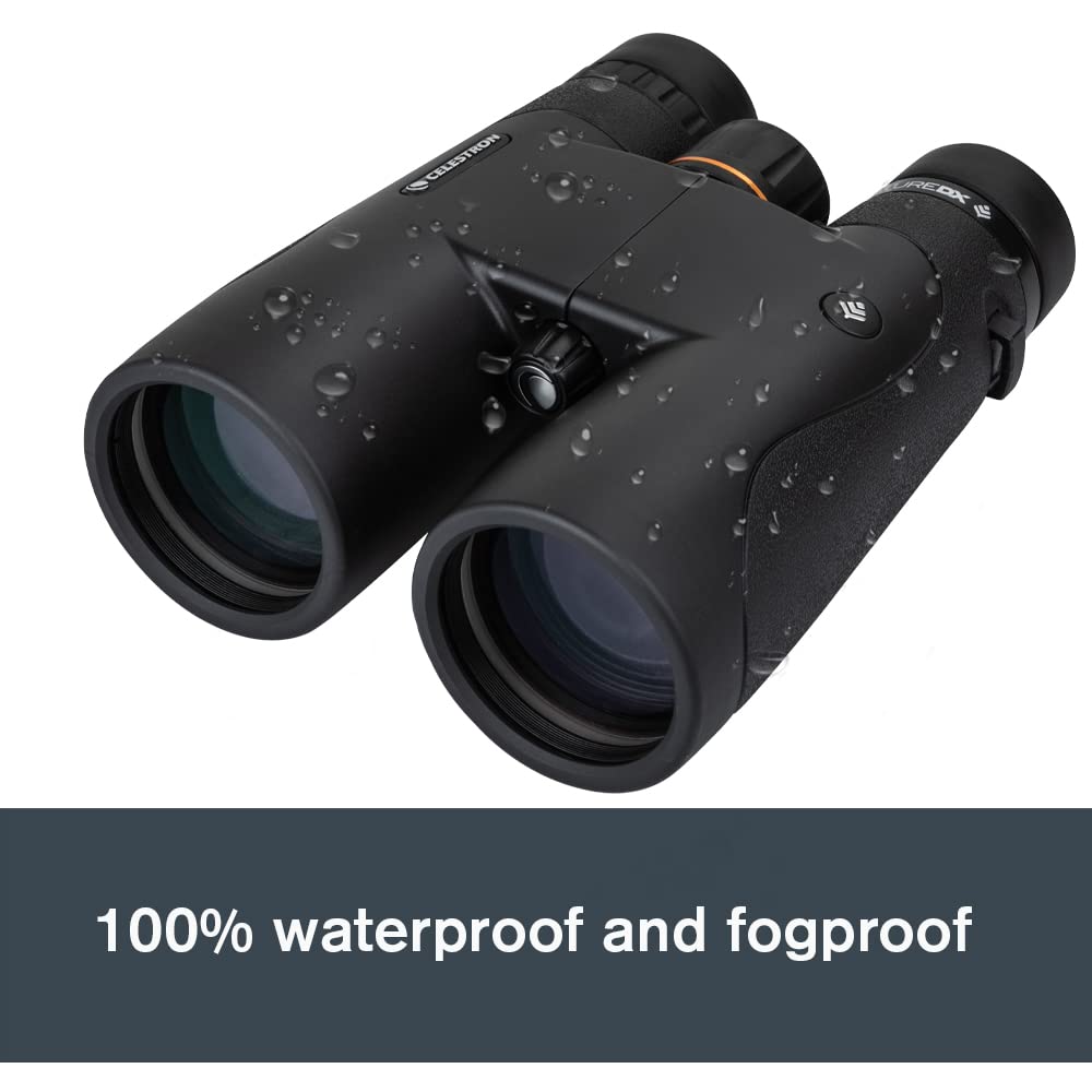 Celestron – Nature DX 12x50 Binoculars – Outdoor and Birding Binocular – Fully Multi-coated with BaK-4 Prisms – Rubber Armored – Fog & Waterproof Binoculars