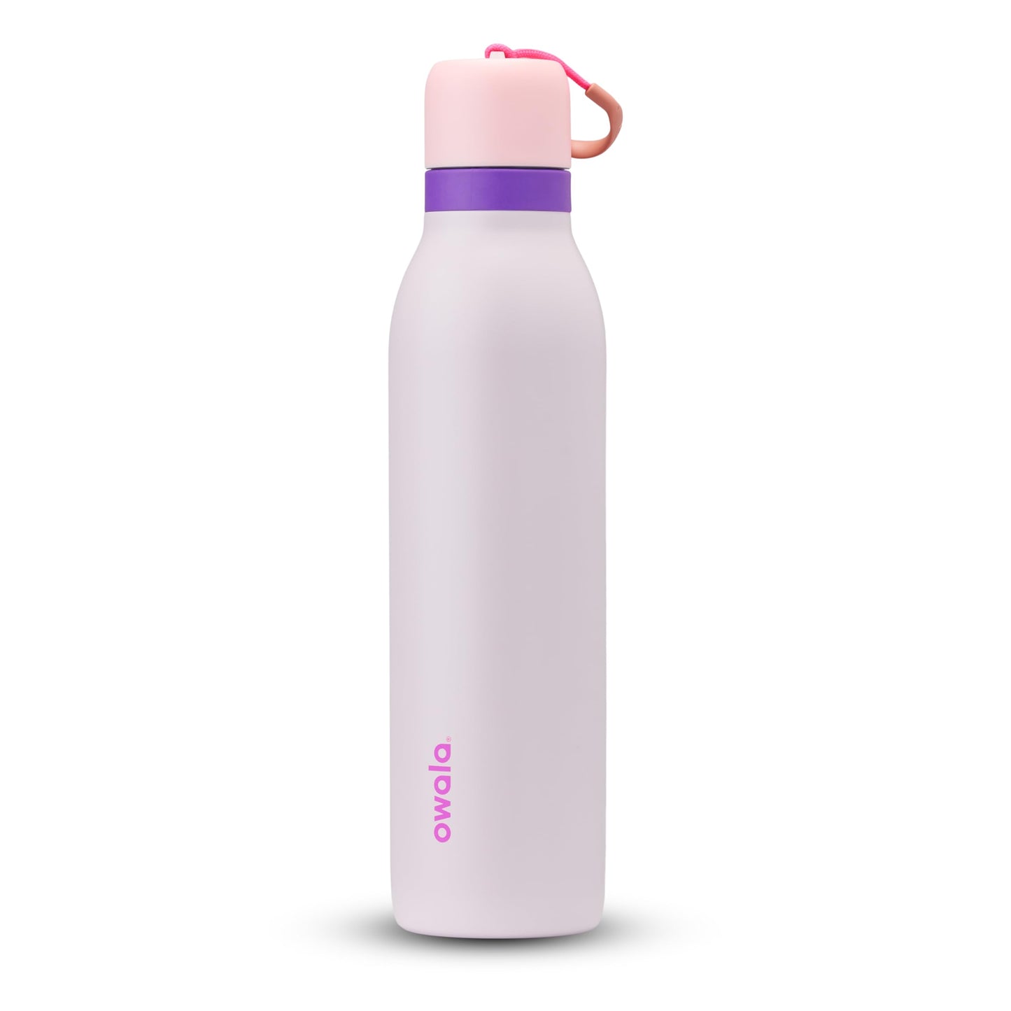 Owala FreeSip Twist Insulated Stainless Steel Water Bottle with Straw for Sports and Travel, BPA-Free, 24-oz, Pink/Purple (Dreamy Field)