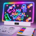 TAEMVV 16-Inch LED Drawing Board for Kids - 8 Colors, 3 Modes