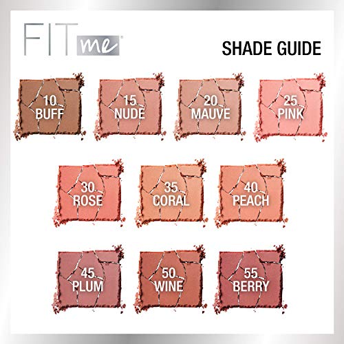 Maybelline Fit Me Loose Finishing Powder + Fit Me Blush Makeup Bundle, Includes 1 Setting Powder in Medium and 1 Blush in Mauve