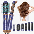 6-in-1 Hair Dryer Brush with Curling Iron & Negative Ion