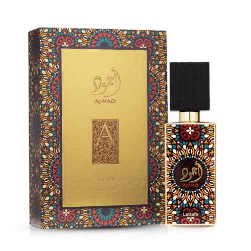 Lattafa Ajwad for Unisex Eau de Parfum Spray, 2.04 Ounce / 60 ml