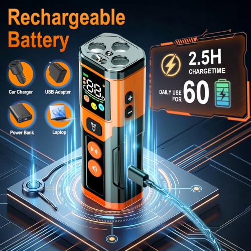 Heyera 3X Ultrasonic Dog Bark Deterrent, 5 Modes, 65ft Range, Rechargeable