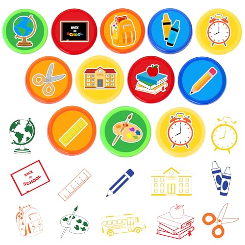 36-Piece Back to School Party Favors - Stamps & Tattoos