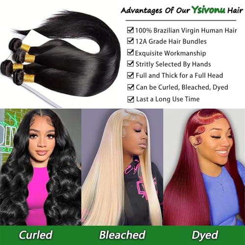 12A Brazilian Virgin Hair Bundles Straight 18-24 Inch